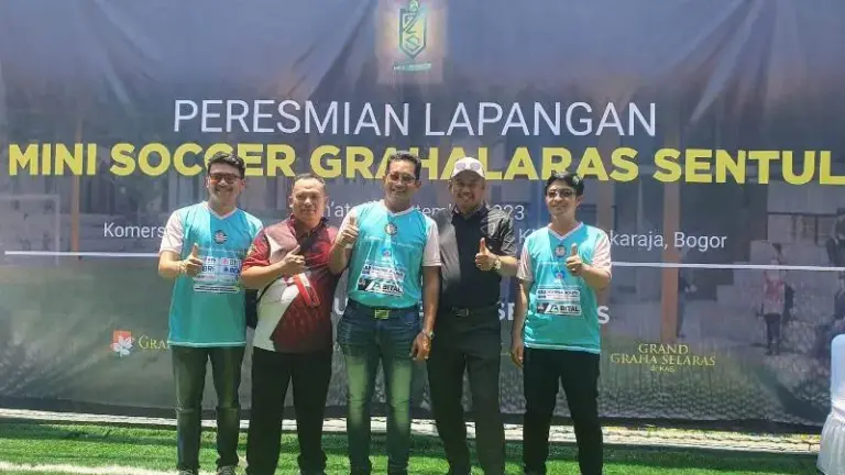 PT KAS Kian Agresif, Resmikan Mini Soccer di Graha Laras Sentul