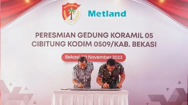 Metland Resmikan Gedung Koramil Cibitung Bekasi