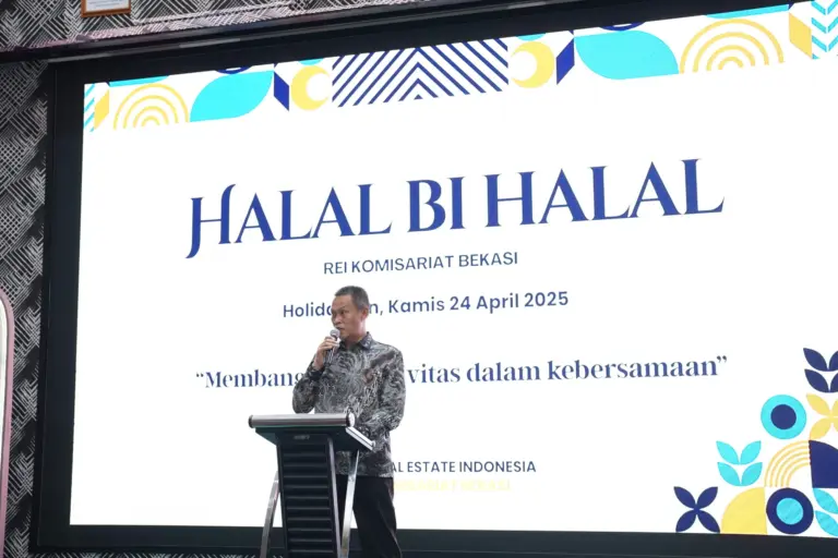 Gelar Halal Bihalal, REI Bekasi Konsisten Jaga Optimisme Pasar Halal Bihalal REI Komisariat Bekasi